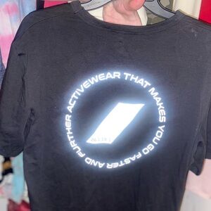 BRAND NEW ZARA- black short sleeved athletic T-shirt